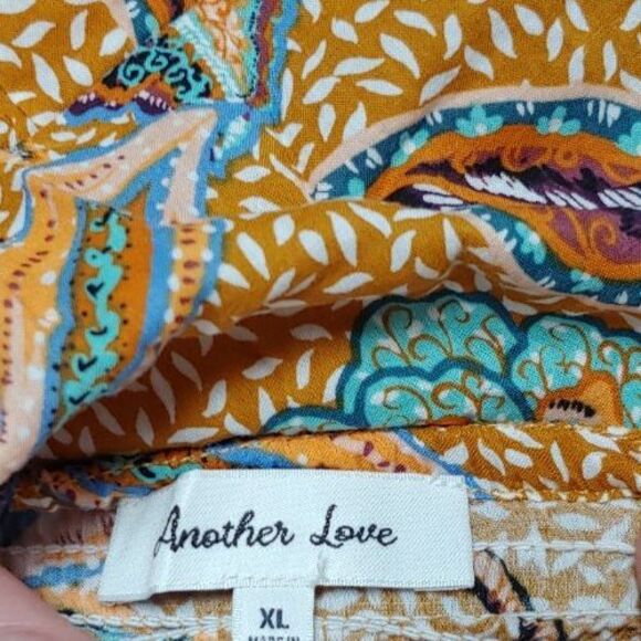 Anthropologie Another Love Dress XL Floral Sundress Strappy Knee Length Cotton - Picture 6 of 7